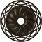 Ekena Millwork Loera Ceiling Medallion (Fits Canopies up to 6 1/4"), 26 5/8"OD x 4 1/2"ID x 1 3/8"P, Stone Hearth CM26LOSHF - alternate 1